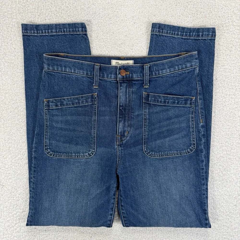 Madewell Full Length Classic Straight Jeans Women's 29 (32x29) Modern Minimalist